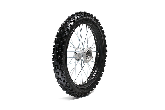 Обод 17" передний стальной с резиной 70/100-17" (d15mm ) черный pitbikemarket.ru