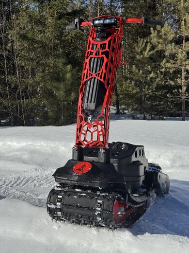Мотосноуборд SIBMASTER 4 DRIVE (цвет рамы красный): фото